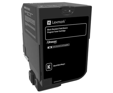 CS720, CS725, CX725 Black Standard Yield Return Program Toner Cartridge