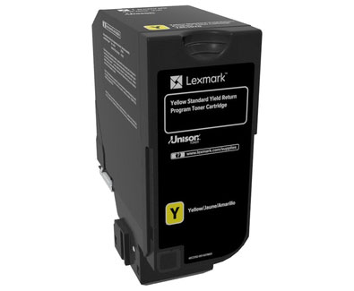 CS720, CS725, CX725 Yellow Standard Yield Return Program Toner Cartridge