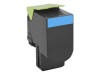 Lexmark 801HC Cyan High Yield Return Program Toner Cartridge