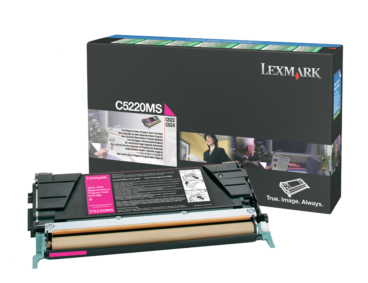C522, C524, C53x Magenta Return Program Toner Cartridge 