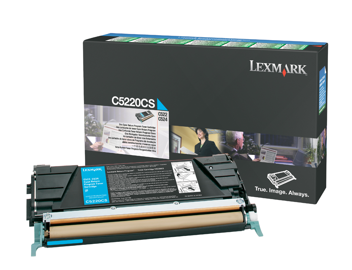 C522, C524, C53x Cyan Toner Cartridge 