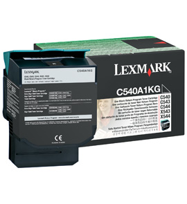 BLACK TONER CARTRIDGE RETURN PROG FOR C54X/X543/X544
