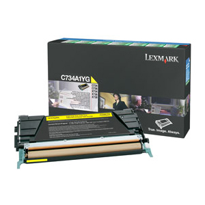 Yellow Return Program Toner Cartridge for C734, C736, X734, X736, X738